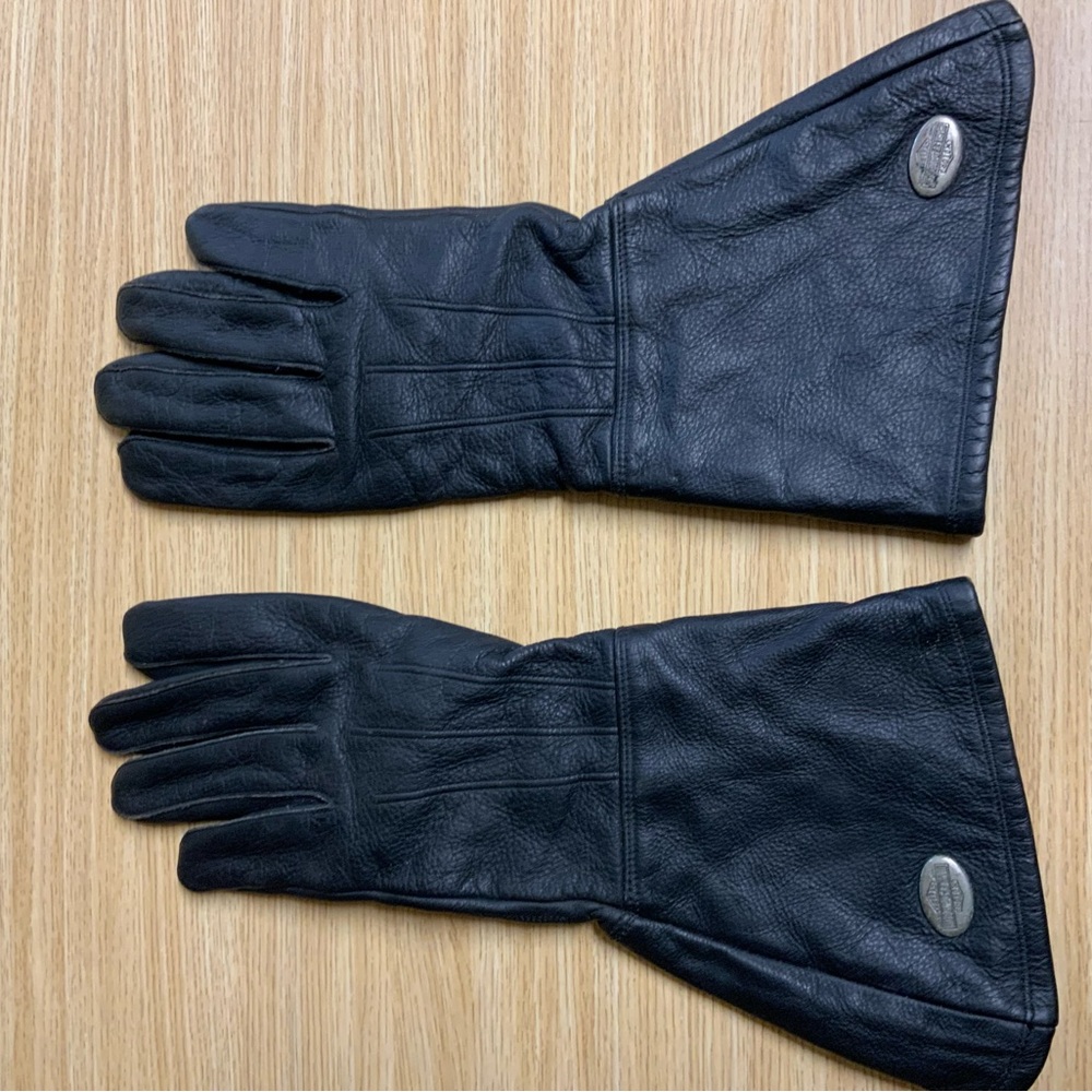 Harley Davidson Men’s M Leather Gauntlet Motorcycle Gloves